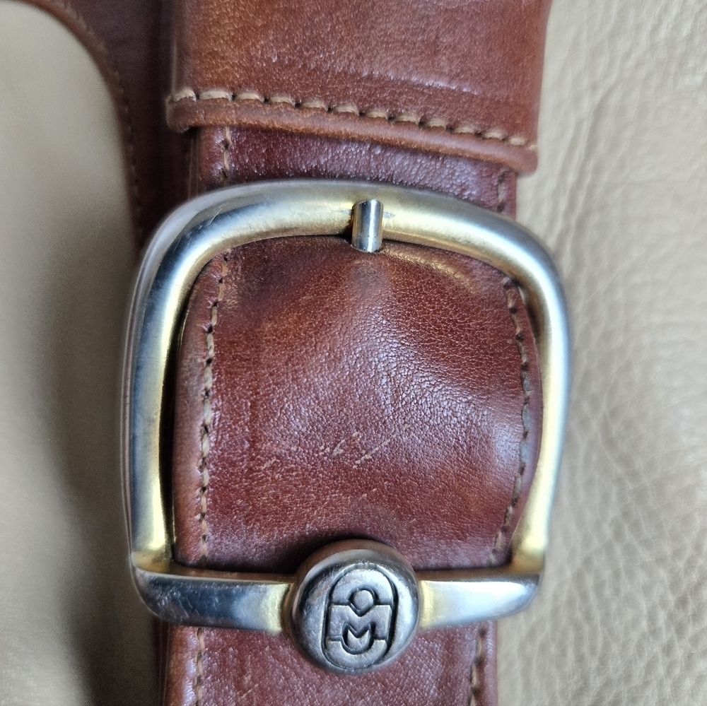 Marino Orlandi Brown and Cream Backpack - Picture 12 of 16